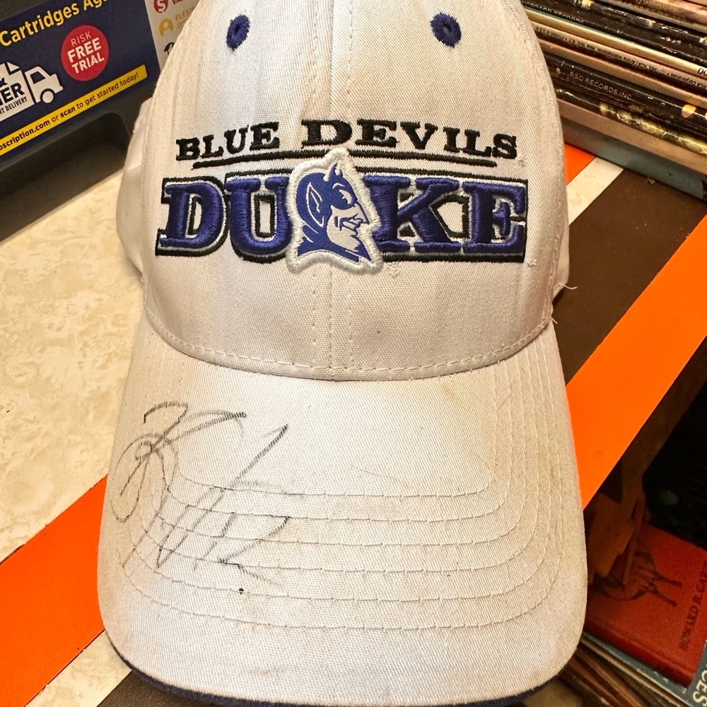 Autographed blue devils Duke hat